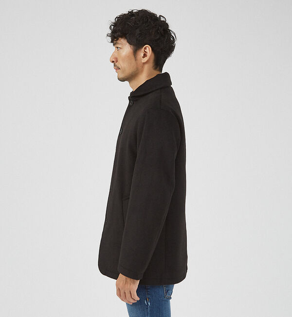 ABAHOUSE「【シャギーニット】メルトン ショール ブルゾン」|ブルゾン・スタジャン|