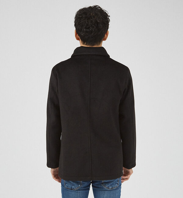 ABAHOUSE「【シャギーニット】メルトン ショール ブルゾン」|ブルゾン・スタジャン|