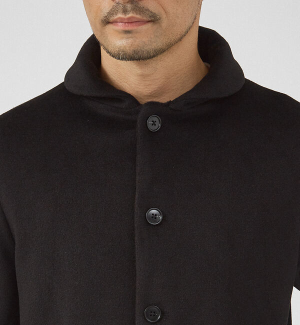 ABAHOUSE「【シャギーニット】メルトン ショール ブルゾン」|ブルゾン・スタジャン|