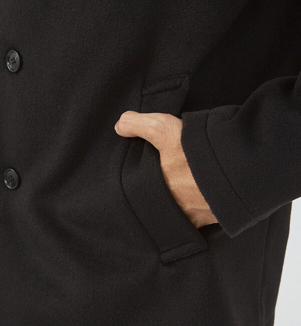 ABAHOUSE「【シャギーニット】メルトン ショール ブルゾン」|ブルゾン・スタジャン|