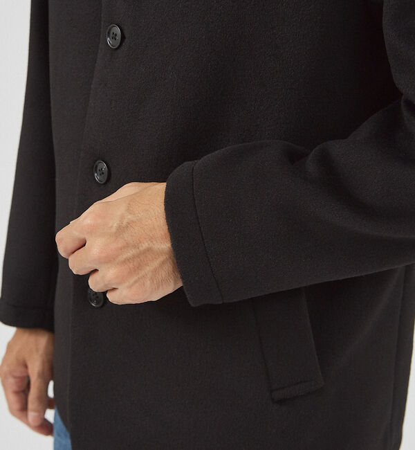 ABAHOUSE「【シャギーニット】メルトン ショール ブルゾン」|ブルゾン・スタジャン|