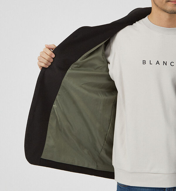 ABAHOUSE「【シャギーニット】メルトン ショール ブルゾン」|ブルゾン・スタジャン|