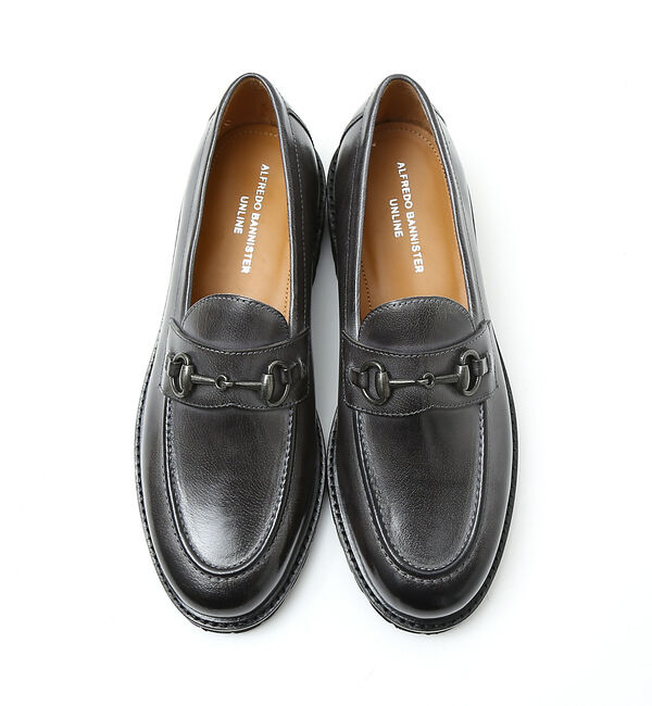 alfredoBANNISTER「【WEB限定】 軽量ソール使用 ビット ローファー/モカシン」|ローファー|グレー