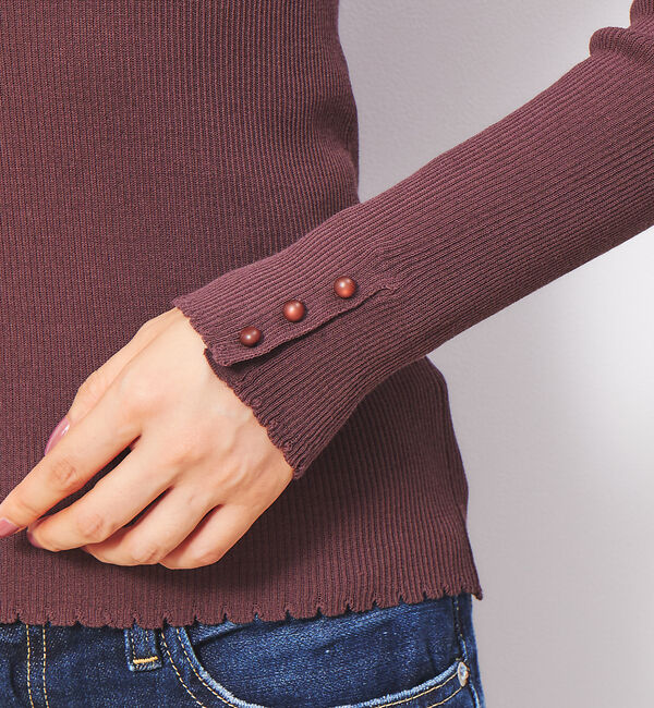 Rouge vif「ボートネックリブニット」|ニット・セーター|