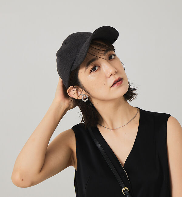 Rouge vif「【Ruben】ウールライクキャップ」|その他|ブラック