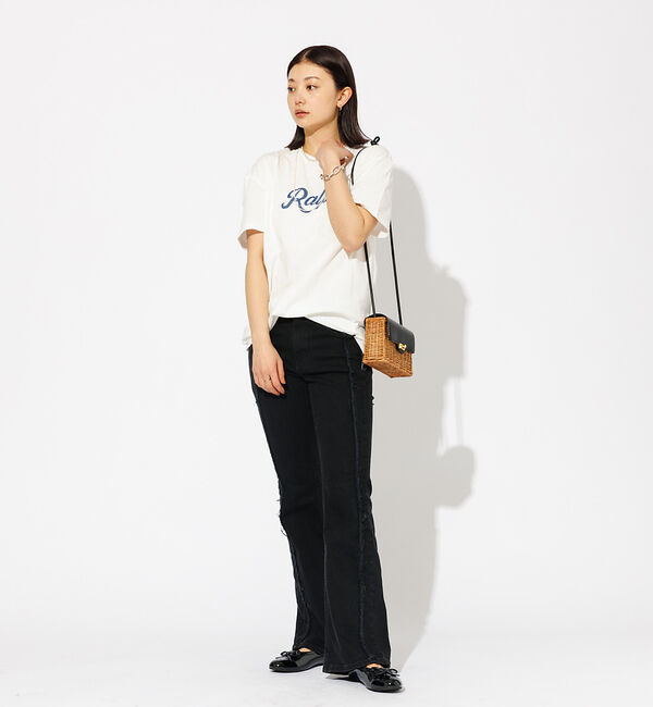 Rouge vif「【SOMETHING/サムシング】LISA フレアデニムパンツ」|デニム|