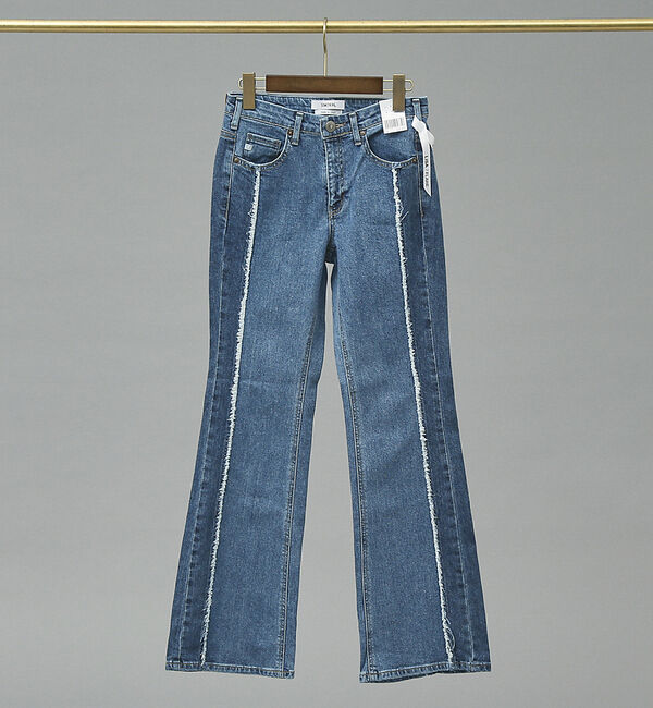 Rouge vif「【SOMETHING/サムシング】LISA フレアデニムパンツ」|デニム|