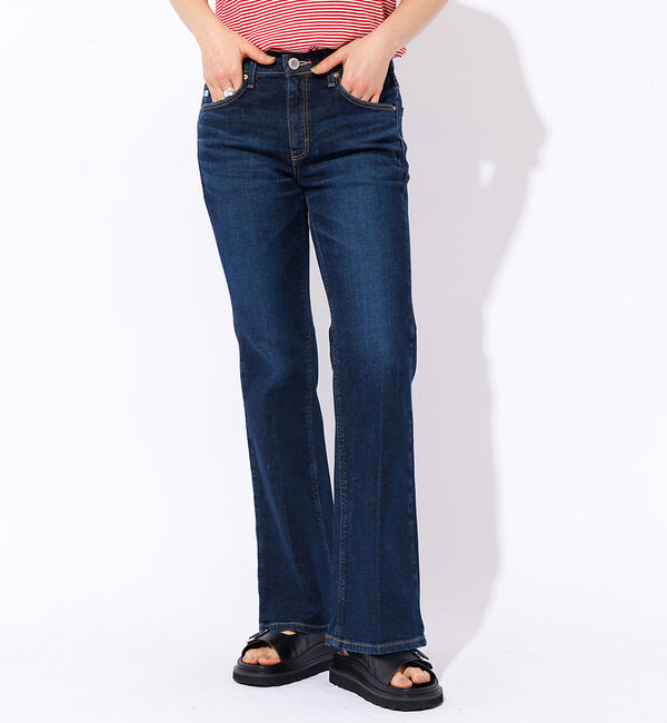 Rouge vif「【SOMETHING/サムシング】LISA フレアデニムパンツ」|デニム|インディゴ