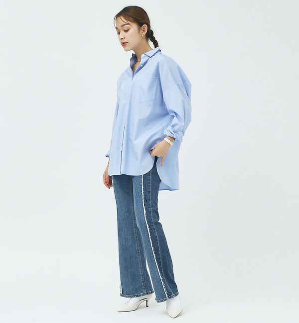 Rouge vif「【SOMETHING/サムシング】LISA フレアデニムパンツ」|デニム|