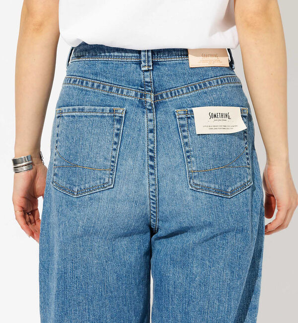 Rouge vif「【SOMETHING/サムシング】HANA カーブ テーパード デニムパンツ /」|デニム|