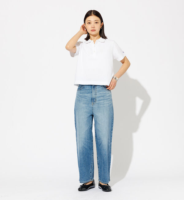 Rouge vif「【SOMETHING/サムシング】HANA カーブ テーパード デニムパンツ /」|デニム|