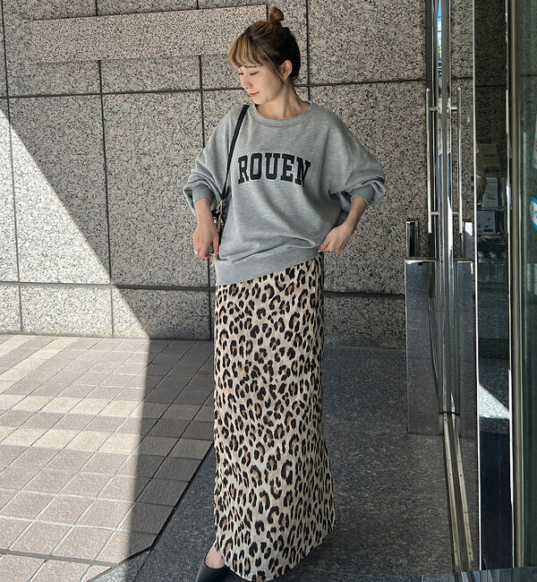 Rouge vif「【一部店舗限定】ドロップショルダーロゴスウエット」|スウェット・ジャージ|