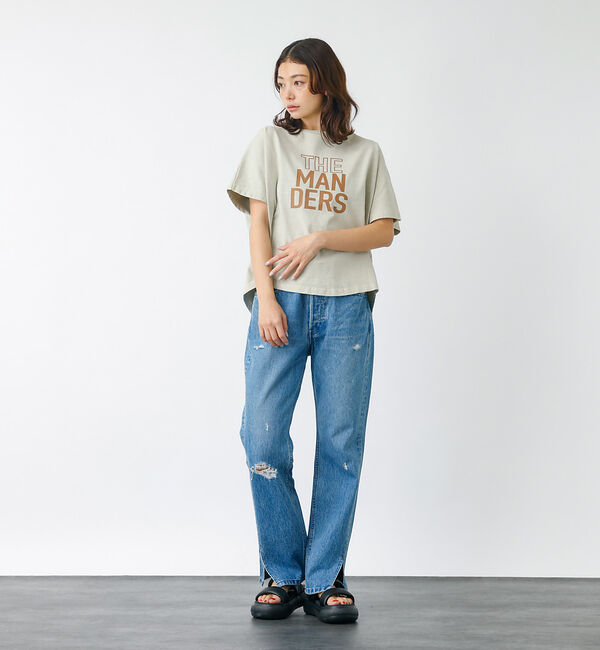 Rouge vif「【MICA&DEAL】THE MANDERS Tシャツ　コットン/ロゴカットソー」|Tシャツ・カットソー|