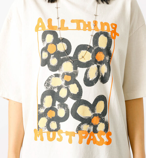 Rouge vif「【KURO/クロ】ANYTHING FLOWER Tシャツ/日本製【WEB限定】」|Tシャツ・カットソー|