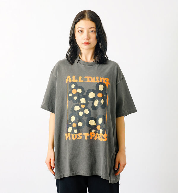 Rouge vif「【KURO/クロ】ANYTHING FLOWER Tシャツ/日本製【WEB限定】」|Tシャツ・カットソー|