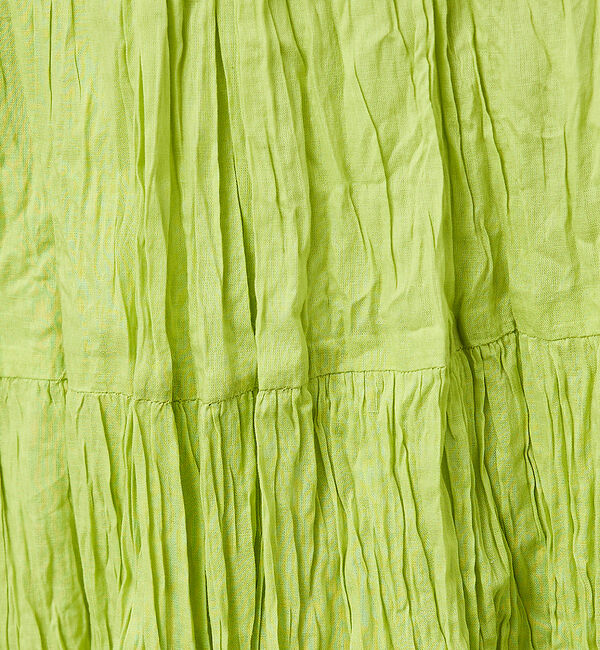 Rouge vif「【Le Melange/ル・メランジュ】コットンギャザースカート/機能素材/ギャ」|スカート|