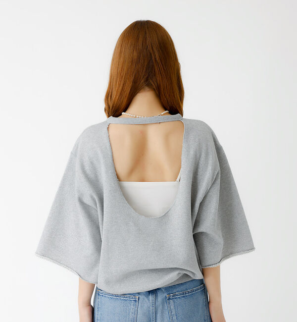 Rouge vif「【IRONING / アイロニング】Glitter sweat hslv / グ」|Tシャツ・カットソー|