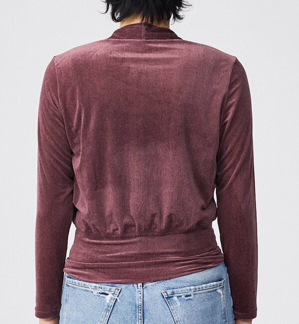 Rouge vif「【Keena/キーナ】ベルベットカシュクルートップス/トップス/ベロア/ドレープ」|シャツ・ブラウス|