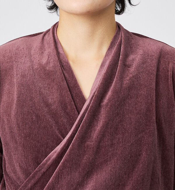 Rouge vif「【Keena/キーナ】ベルベットカシュクルートップス/トップス/ベロア/ドレープ」|シャツ・ブラウス|