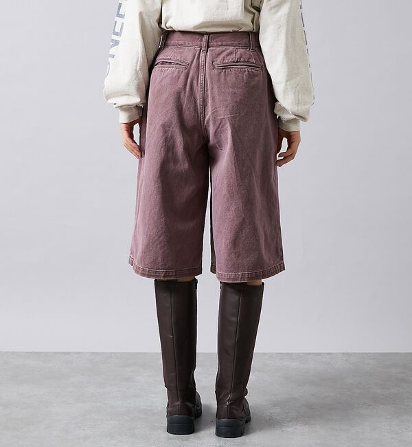 Rouge vif「【157/イチゴーナナ】HALF TUCK SHORTS/ハーフパンツ/157F」|デニム|