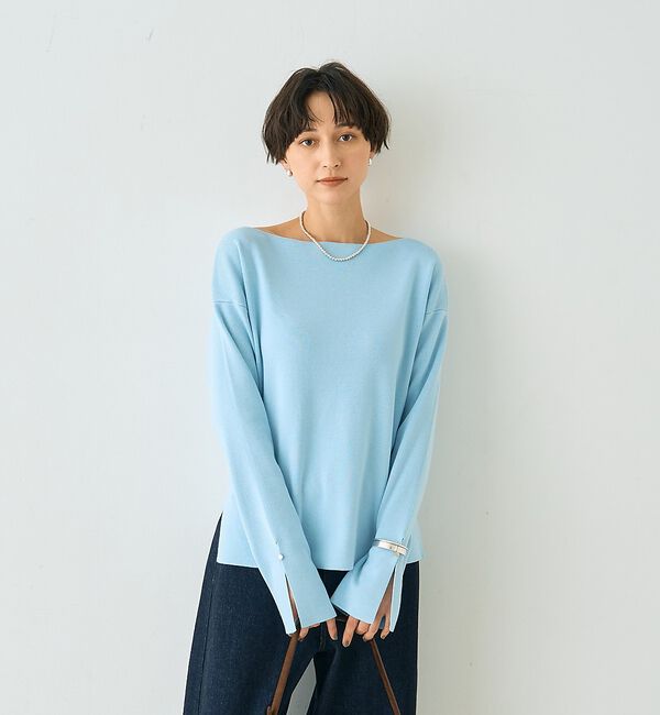 Rouge vif「スムーススリットニットプルオーバー【予約】」|ニット・セーター|