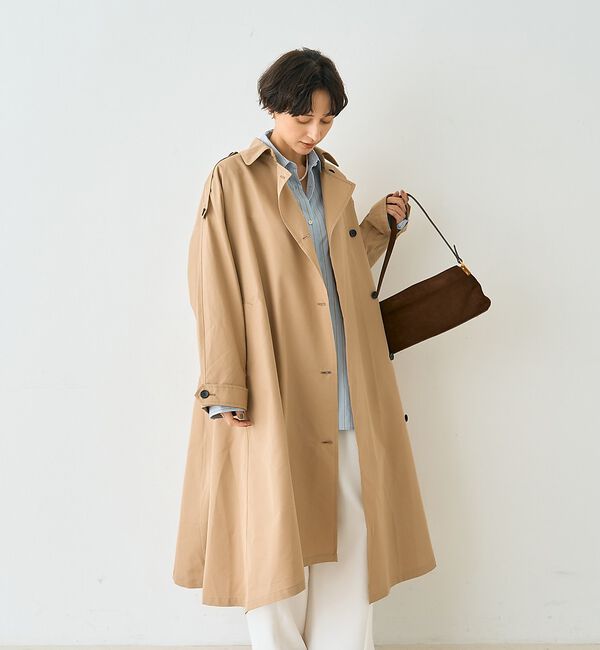 Rouge vif「【2サイズ展開】撥水NEWロングトレンチコート【予約】」|トレンチコート|