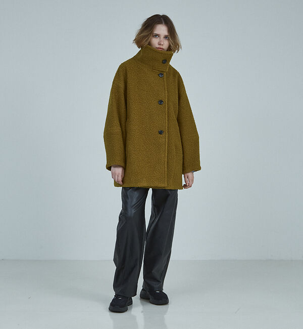 NOMINE「ループ ミドル スタンドコート」|ピーコート|