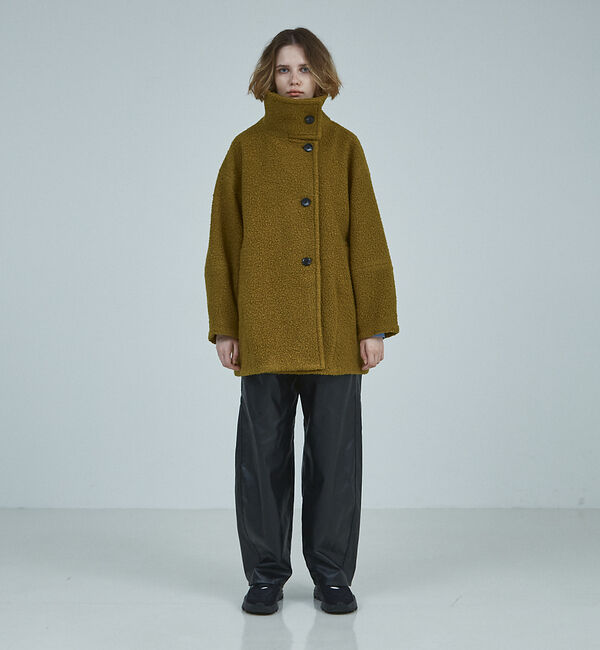 NOMINE「ループ ミドル スタンドコート」|ピーコート|
