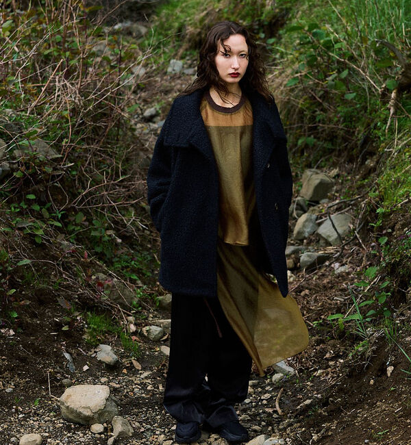 NOMINE「ループ ミドル スタンドコート」|ピーコート|