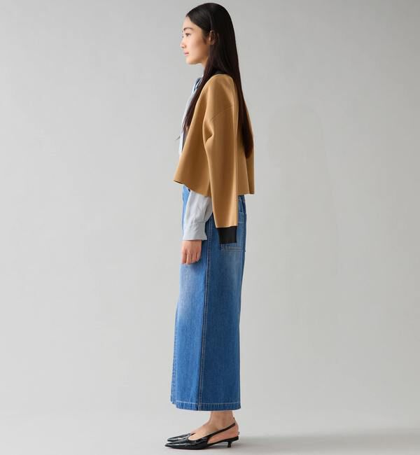 TIARA「デニムタイトマキシスカート」|スカート|