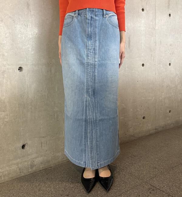 TIARA「デニムタイトマキシスカート」|スカート|