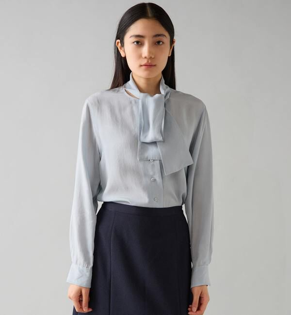 TIARA「キュプラボウタイブラウス」|シャツ・ブラウス|