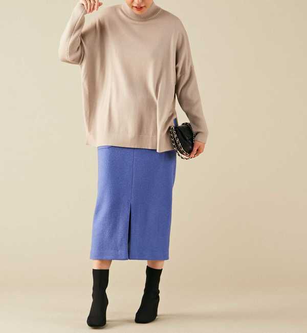 Liesse「袖リブビッグタートルニット」|ニット・セーター|