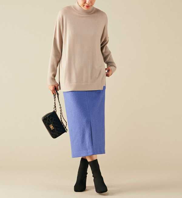 Liesse「袖リブビッグタートルニット」|ニット・セーター|