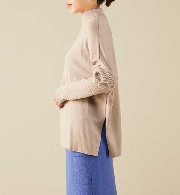 Liesse「袖リブビッグタートルニット」|ニット・セーター|