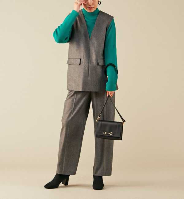 Liesse「袖リブビッグタートルニット」|ニット・セーター|