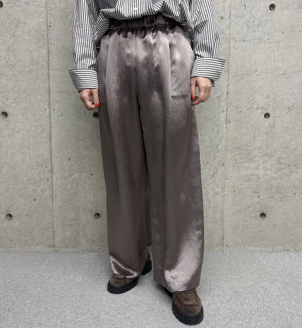 Liesse「イージーワイドパンツ」|その他|グレー