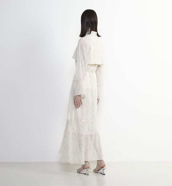 Soffitto「ジオメ柄シフォンシャツワンピース」|ワンピース|