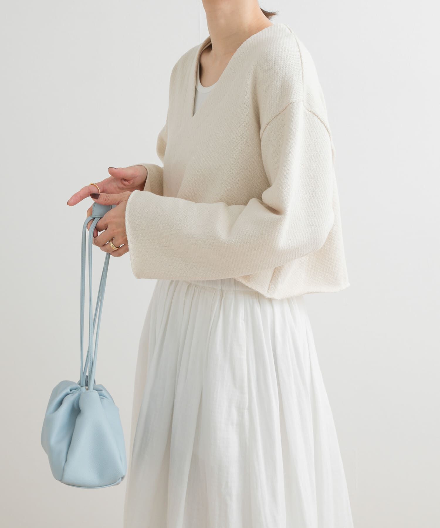 URBAN RESEARCH DOORS「ミドルインレイVネックプルオーバー」|Tシャツ・カットソー|