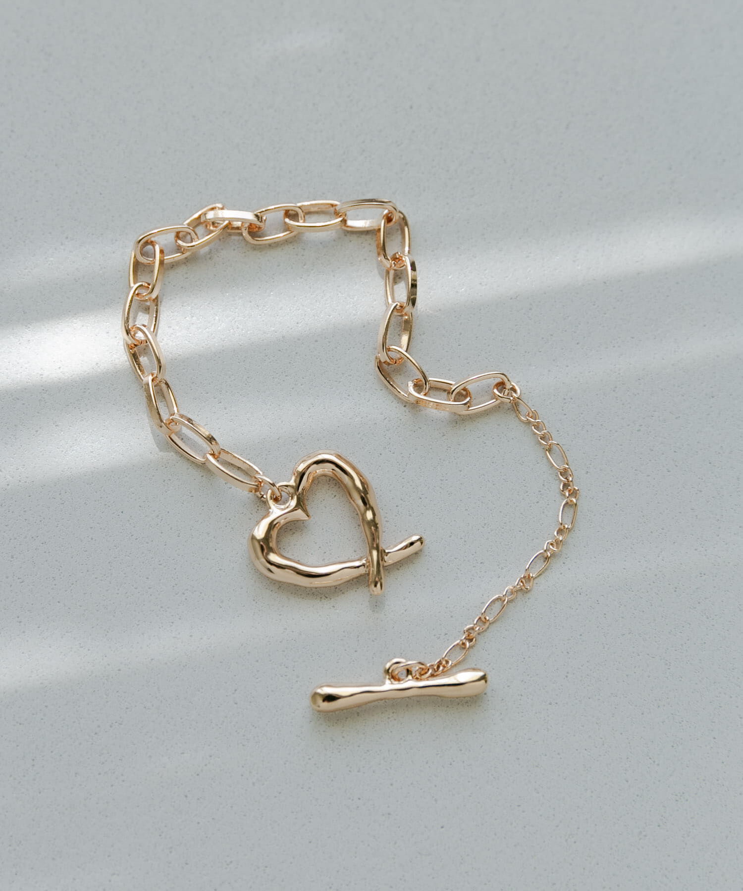 SMELLY「メタルハートマンテルブレスレット」|ブレスレット・バングル|ゴールド