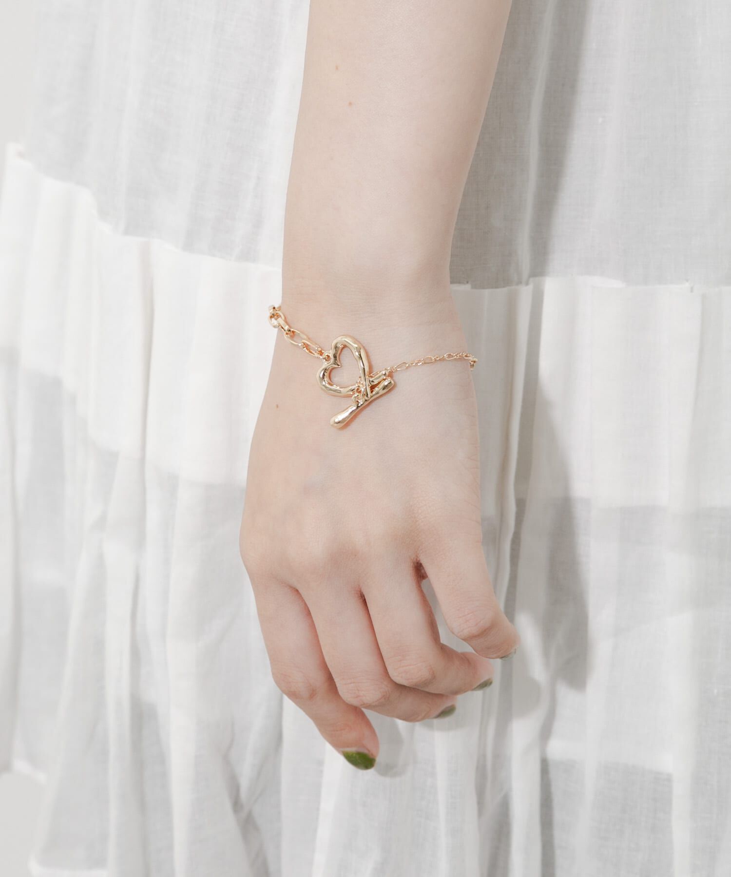 SMELLY「メタルハートマンテルブレスレット」|ブレスレット・バングル|