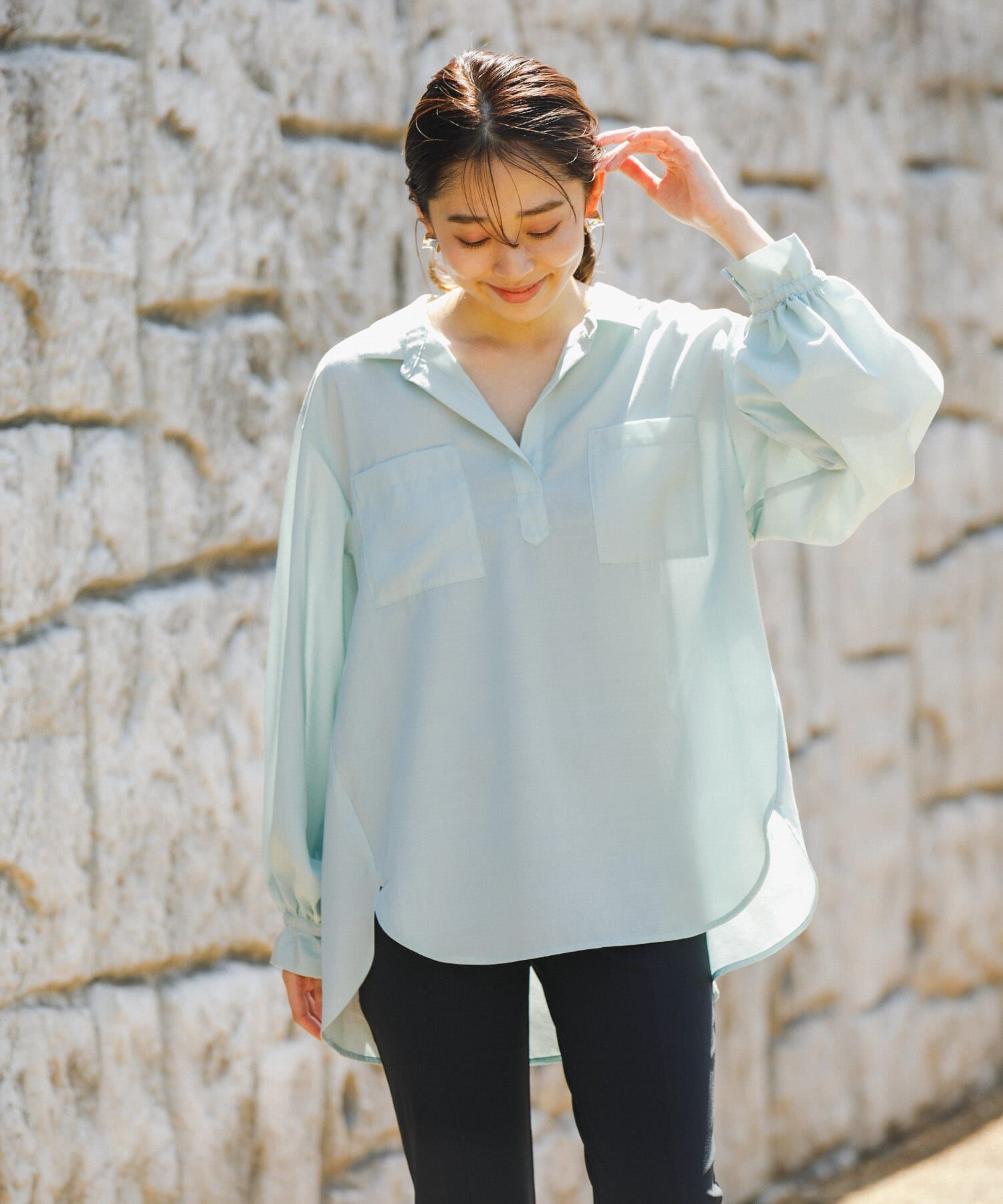 URBAN RESEARCH ROSSO「F by ROSSO　撥水UVCUTシャツプルオーバー」|シャツ・ブラウス|