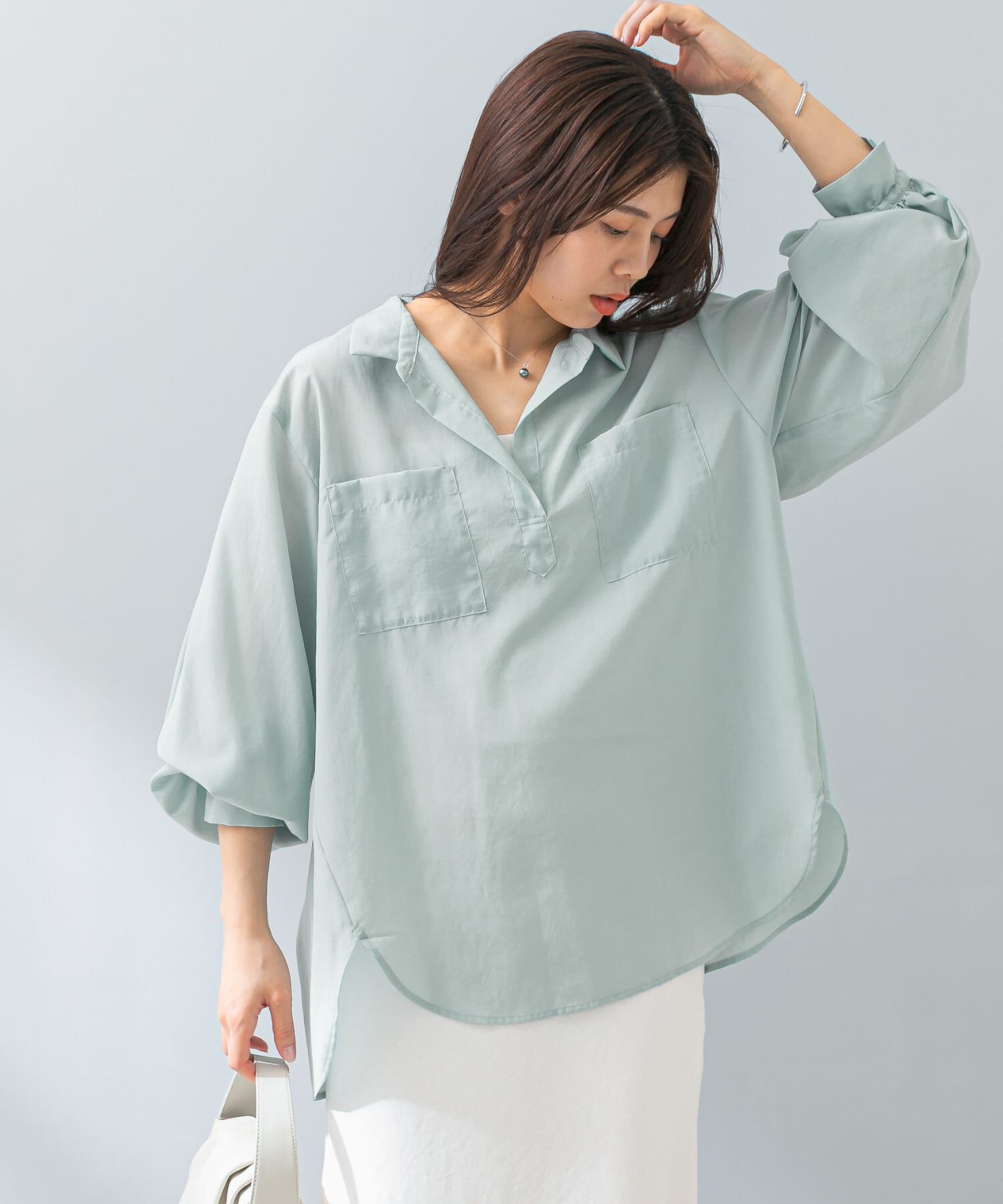 URBAN RESEARCH ROSSO「F by ROSSO　撥水UVCUTシャツプルオーバー」|シャツ・ブラウス|