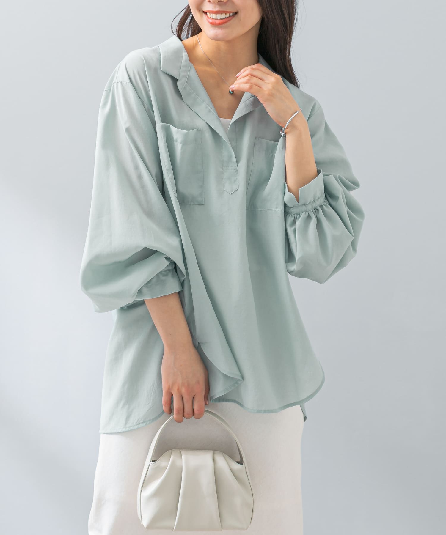 URBAN RESEARCH ROSSO「F by ROSSO　撥水UVCUTシャツプルオーバー」|シャツ・ブラウス|