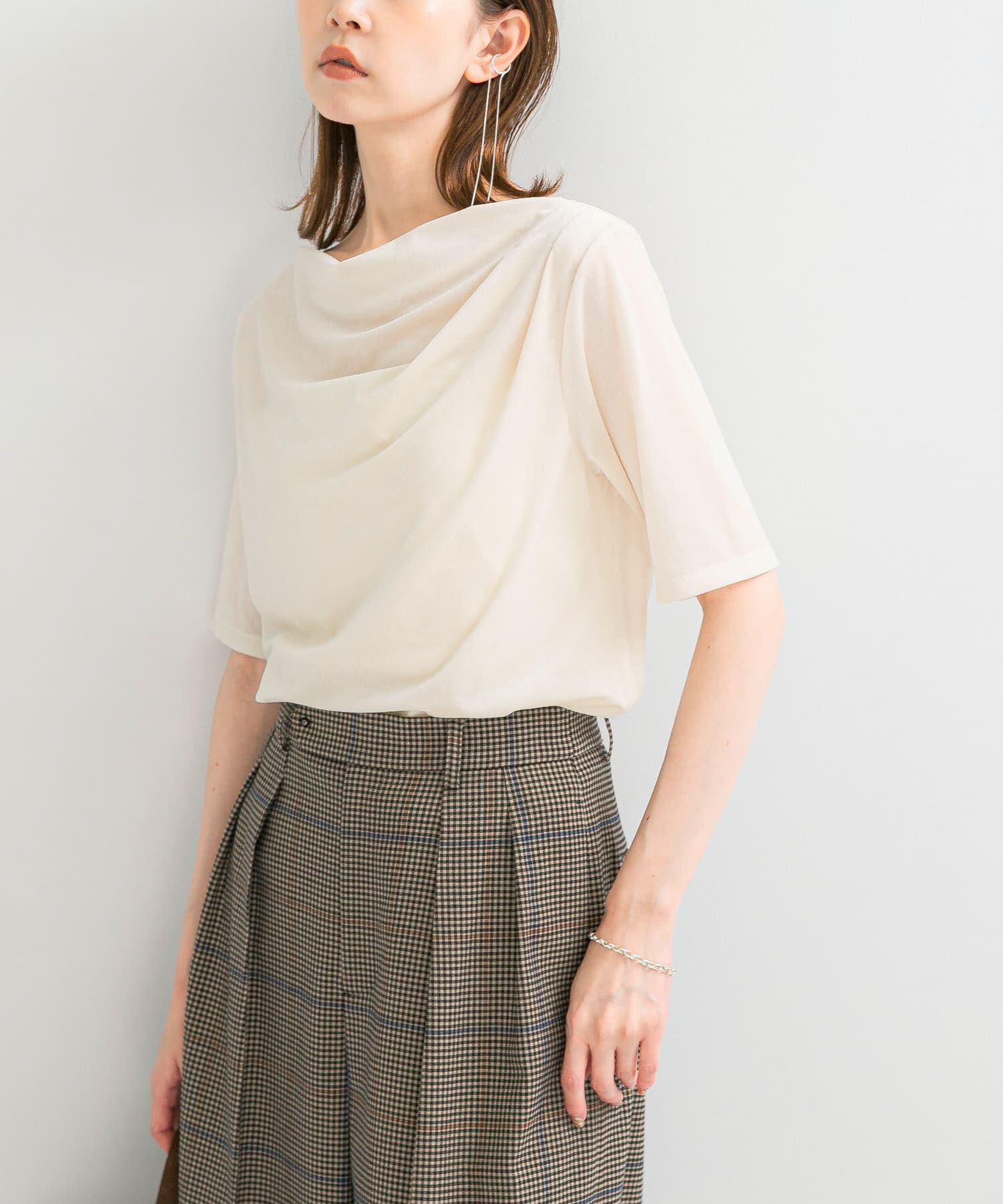 URBAN RESEARCH ROSSO「シアーストレッチベロアカットソー」|Tシャツ・カットソー|