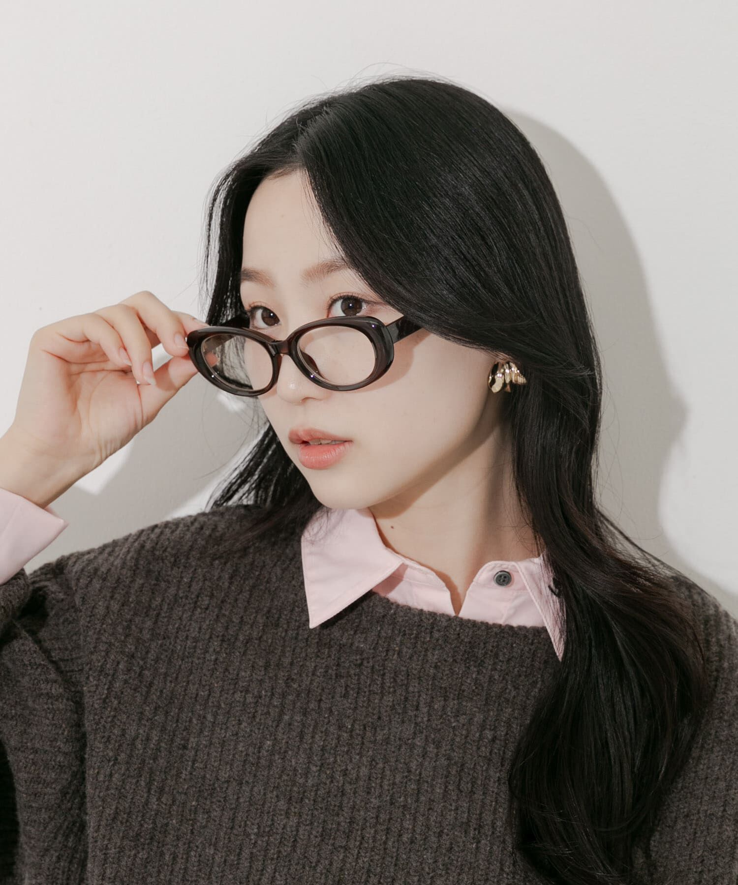 SMELLY「オーバルダテメガネ」|メガネ|