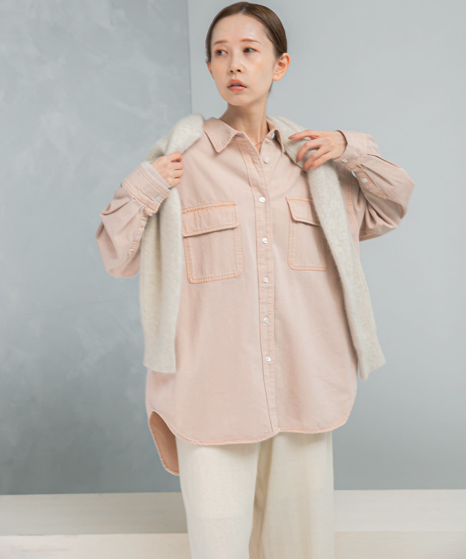 URBAN RESEARCH ROSSO「『WEB限定』デニムオーバーシャツ」|シャツ・ブラウス|