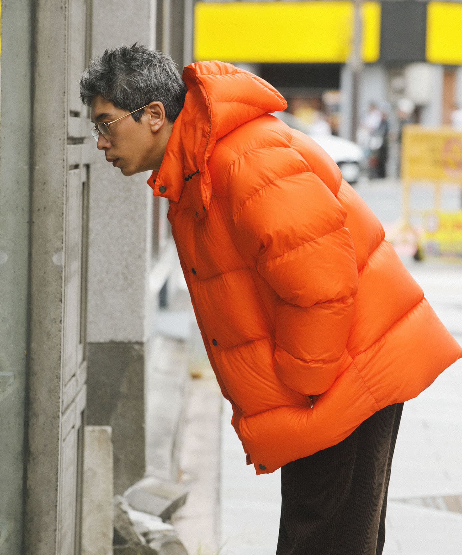 URBAN RESEARCH「KAJIF LIGHT DOWN JACKET」|ダウン|オレンジ