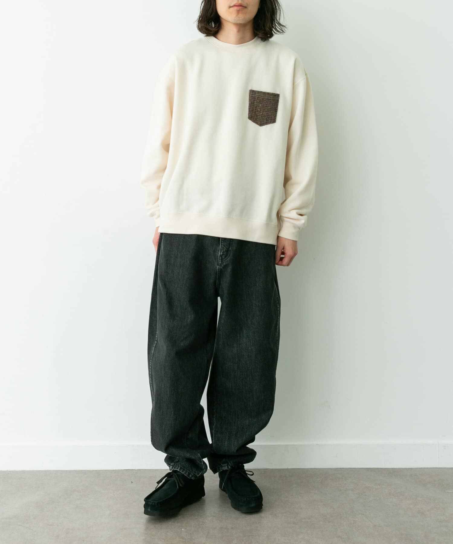 Sonny Label 「HARRIS TWEEDポケットスウェットプルオーバー」|スウェット・ジャージ|