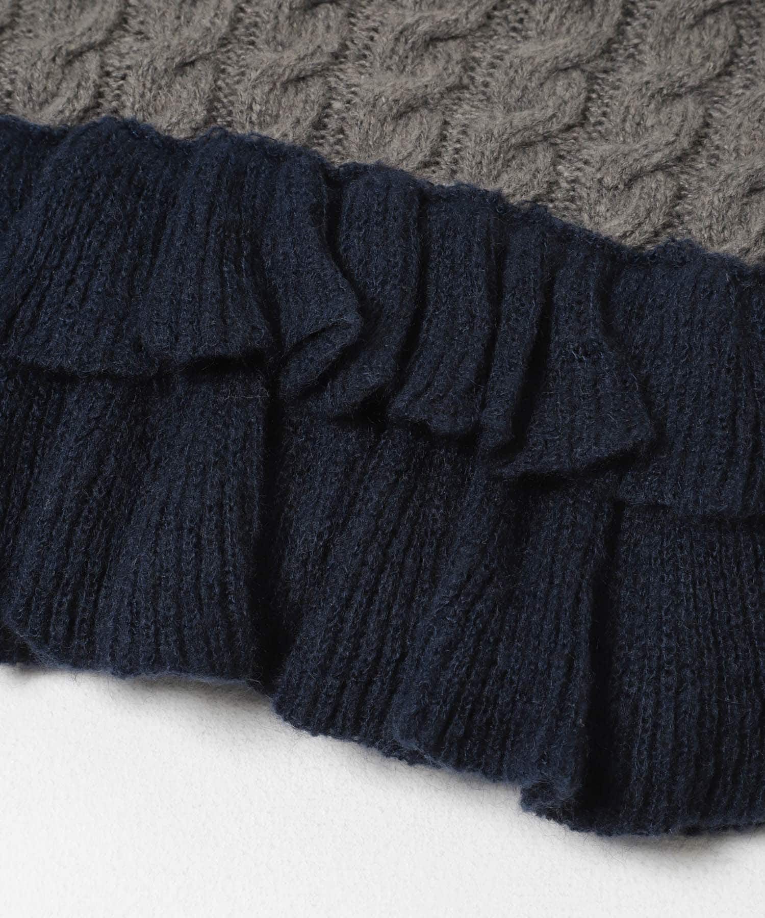  「2WAYフリルニットベスト」|ニット・セーター|